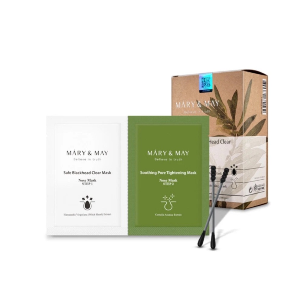 Mary and May Daily Safe Black Head Clear, Nose Beauty Mask Vegan